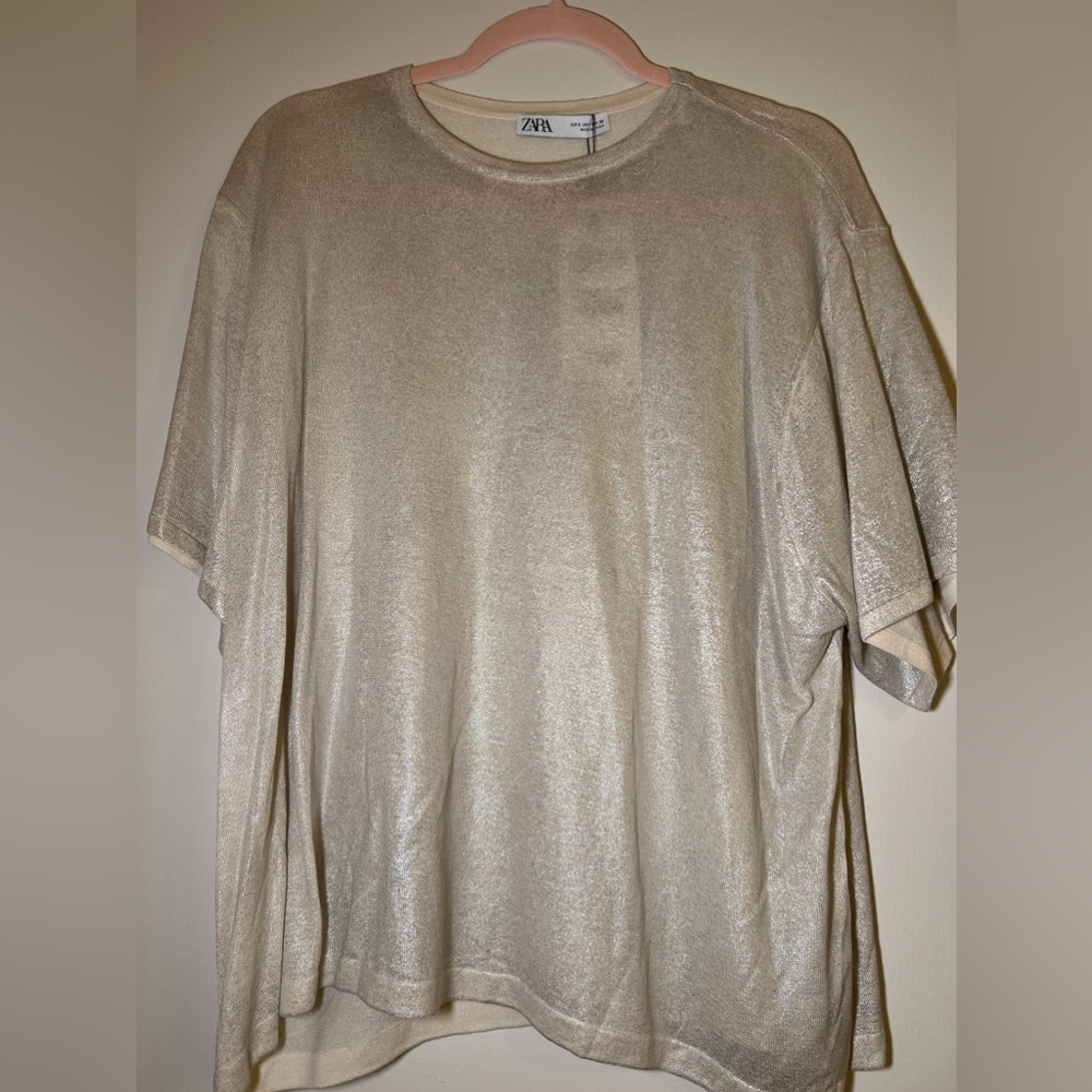 Metallic Zara Tshirt